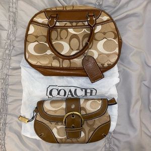 COACH bag and wallet